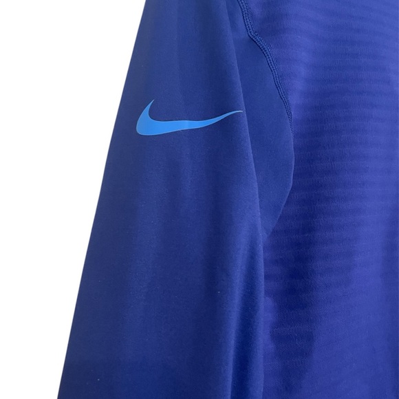 Nike Women's Royal Blue Half-Zip Pullover Size Large - Picture 2 of 5